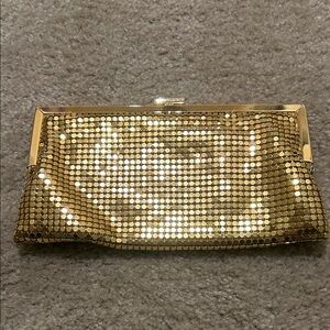 Gold Sequin Clutch Bag